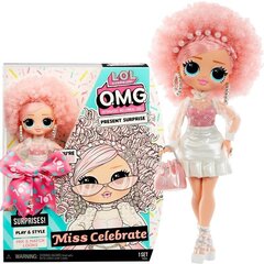 Кукла L.O.L. Surprise OMG Birthday Doll - Miss Celebrate - Present Surprise цена и информация | Игрушки для девочек | hansapost.ee