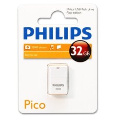 USB флешка Philips FM32FD85B/10 32GB USB 2.0 Pico Edition Grey цена и информация | USB накопители данных | hansapost.ee