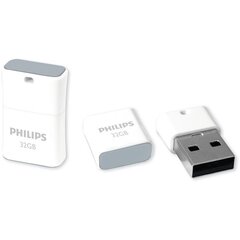 USB флешка Philips FM32FD85B/10 32GB USB 2.0 Pico Edition Grey цена и информация | USB накопители | hansapost.ee
