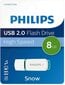 PHILIPS USB 2.0 FLASH DRIVE SNOW EDITION (ROHELINE) 8GB цена и информация | Mälupulgad | hansapost.ee