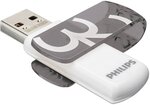 USB флешка Philips 32GB USB 2.0 Snow Edition, серая