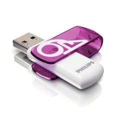 PHILIPS USB 2.0 FLASH DRIVE VIVID EDITION (LILLA) 64GB hind ja info | Mälupulgad | hansapost.ee