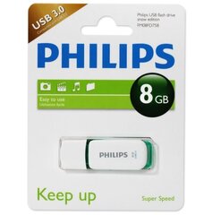 USB флешка Philips 8GB 3.0 Drive Snow Edition цена и информация | USB накопители данных | hansapost.ee