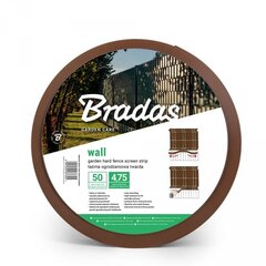 Aia katteriba Bradas Solid 4,75cm x 50m, pruun hind ja info | Aiad, murupiirded, aiavõrgud | hansapost.ee