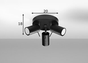 Laevalgusti Sollux Ring 3P hind ja info | Laelambid | hansapost.ee