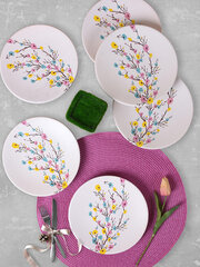 Набор тарелок Spring Bud, 6 шт. цена и информация | Посуда, тарелки, обеденные сервизы | hansapost.ee