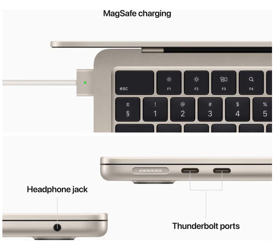 Apple MacBook Air 13” Apple M2 8/256GB Starlight INT MLY13ZE/A цена и информация | Sülearvutid | hansapost.ee