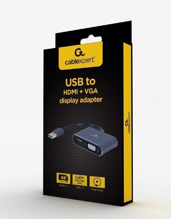 Gembrid USB3/HDMI/VGA hind ja info | USB adapterid ja jagajad | hansapost.ee