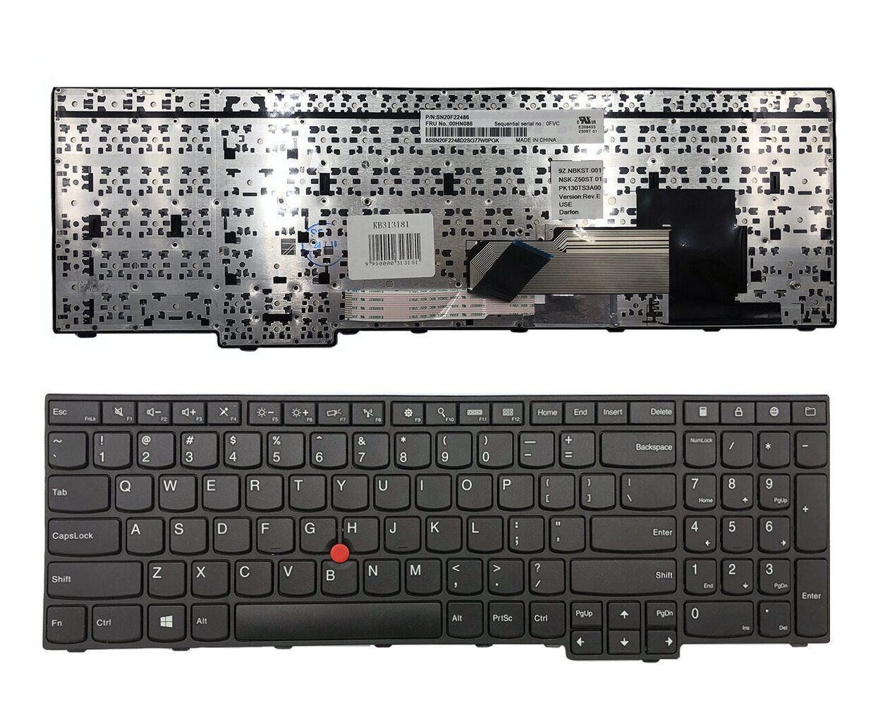 Lenovo: ThinkPad E550 E555 koos raami ja „trackpoint‘iga“ цена и информация | Arvutikomponentide tarvikud | hansapost.ee