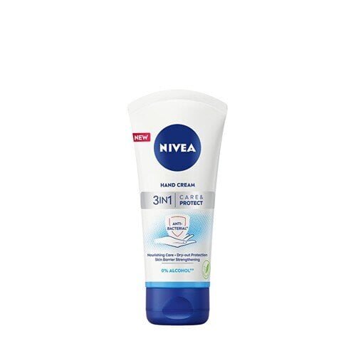 Nivea Kätekreem 3in1 Care & Protect (kätekreem) 75 ml цена и информация | Kehakreemid, kehaõlid ja losjoonid | hansapost.ee