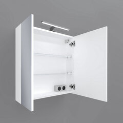 Riputatav vannitoakapp Fabian, 60x68x16 cm, valge цена и информация | Шкафчики для ванной | hansapost.ee