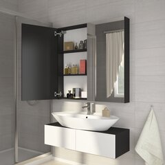 Подвесной шкафчик для ванной комнаты Della, чёрный цена и информация | Meblocross Мебель для ванной | hansapost.ee