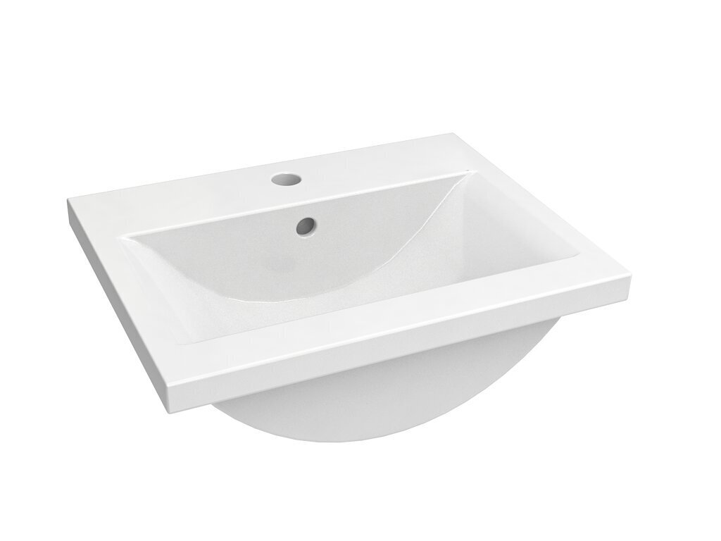 Alumine vannitoakapp RB Bathroom Scandic kraanikausiga 51 cm, must цена и информация | Vannitoakapid | hansapost.ee