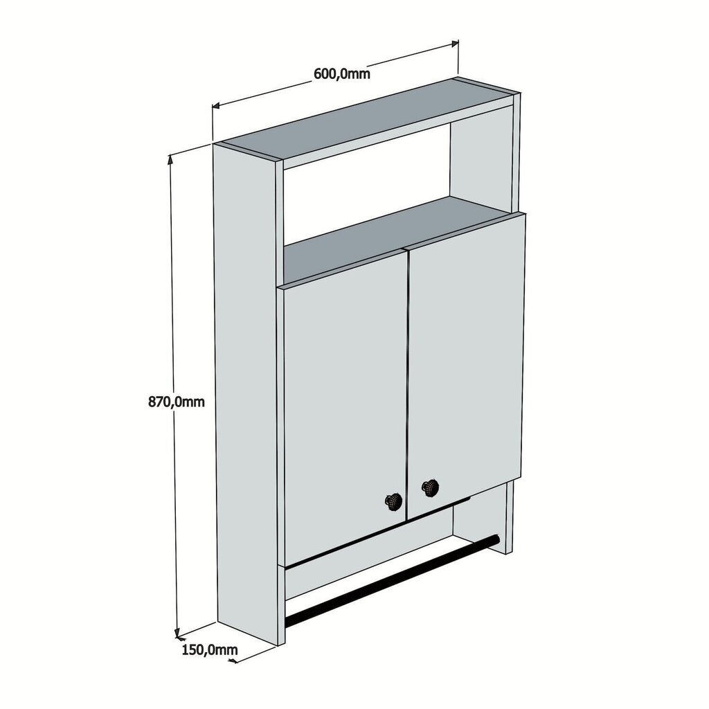 Vannitoakapp Kalune Design Banyo, valge hind ja info | Vannitoakapid | hansapost.ee