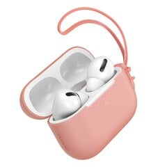 Baseus Let''s go AirPods Pro Case Silica Gel Protector for Airpods Pro + mini Lanyard orange (WIAPPOD-D07) hind ja info | Kõrvaklappide tarvikud | hansapost.ee