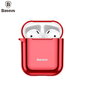 Ümbris Baseus Metallic Shining Ultra-thin Silicone Protector Case with Hook for Airpods, Red hind ja info | Kõrvaklappide tarvikud | hansapost.ee