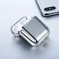 Ümbris Baseus Metallic Shining Ultra-thin Silicone Protector Case with Hook for Airpods, Silver hind ja info | Kõrvaklapid | hansapost.ee