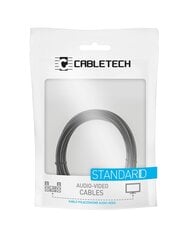 Cabletech Аудио Провод 3.5 mm (M) -> 2 x RCA (M) 1m Черный цена и информация | Cabletech Бытовая техника и электроника | hansapost.ee