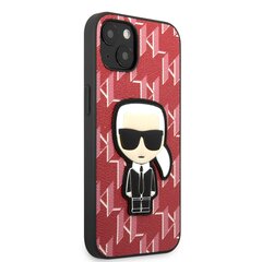 Karl Lagerfeld Monogram Ikonik чехол for iPhone 13 mini Red цена и информация | Чехлы для телефонов | hansapost.ee