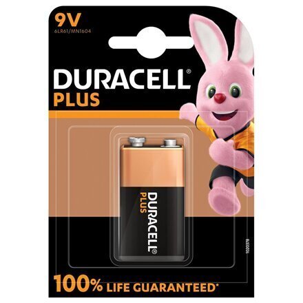 Aku Duracell Plus Alkaline 9V цена и информация | Patareid | hansapost.ee