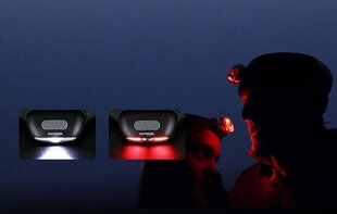 Superfire HL05-D headlight, 110lm, USB цена и информация | Фонари и прожекторы | hansapost.ee