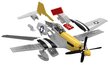 Konstruktor Airfix - quick build P-51D mustang, J6016 цена и информация | Mänguasjad poistele | hansapost.ee