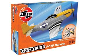 Konstruktor Airfix - quick build P-51D mustang, J6016 цена и информация | Игрушки для мальчиков | hansapost.ee