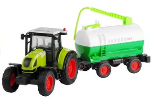 Трактор со звуками с прицепом и автоцистерной, 37.5 см цена и информация | Игрушки для мальчиков | hansapost.ee