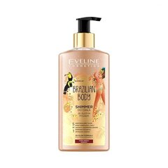 Särav ihupiim koos kullaosakestega Eveline Brazilian Body 150 ml hind ja info | Kehakreemid, kehaõlid ja losjoonid | hansapost.ee