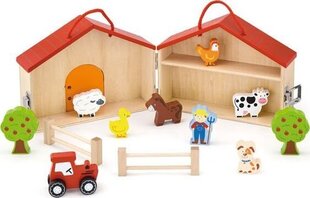 Двухэтажная деревянная ферма Viga Toys Farm Animals Figures, 13 элементов  цена и информация | Развивающие игрушки для детей | hansapost.ee