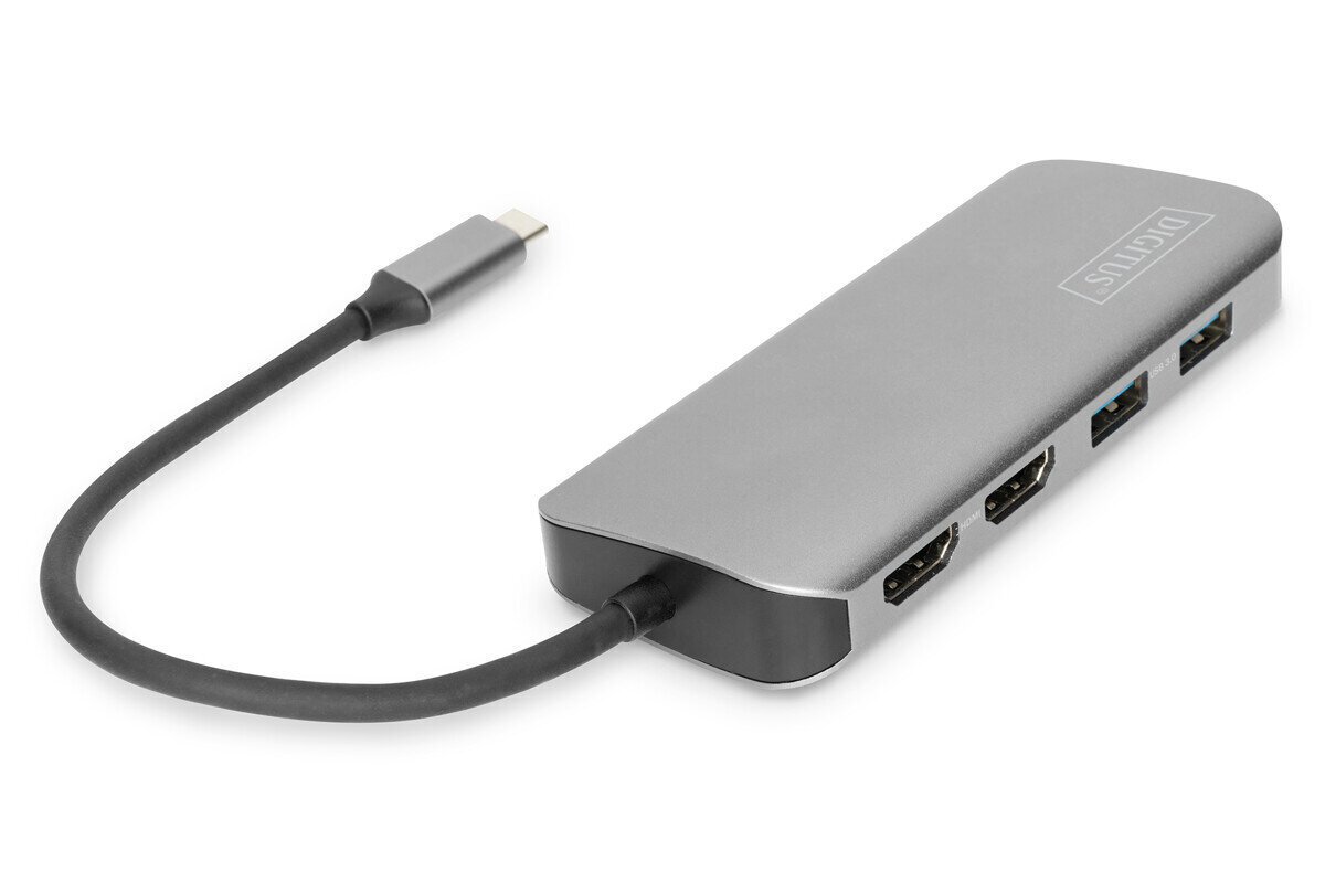 Digitus USB-C Universal Docking Station цена и информация | USB adapterid ja jagajad | hansapost.ee