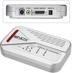 Adapter AV Lindy Composite Video - S-Video - D-Sub (VGA) (32566) hind ja info | USB adapterid ja jagajad | hansapost.ee