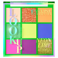 Палитра теней для век Eveline Look Up Neon Lime 10,8 г цена и информация | Тушь, средства для роста ресниц, тени для век, карандаши для глаз | hansapost.ee