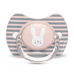 Силиконовая пустышка Suavinex Hygge Baby, 6-18 мес., Rabbit Pink цена и информация | Пустышки | hansapost.ee