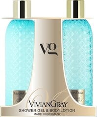 Komplekt dušigeel ja ihupiim Vivian Gray Gemstone Jasmine & Patchouli, 2 x 300 ml hind ja info | Dušigeelid, õlid | hansapost.ee