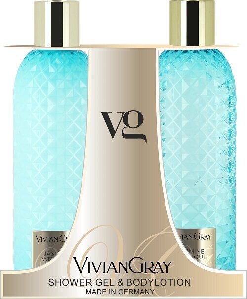 Komplekt dušigeel ja ihupiim Vivian Gray Gemstone Jasmine & Patchouli, 2 x 300 ml цена и информация | Dušigeelid, õlid | hansapost.ee