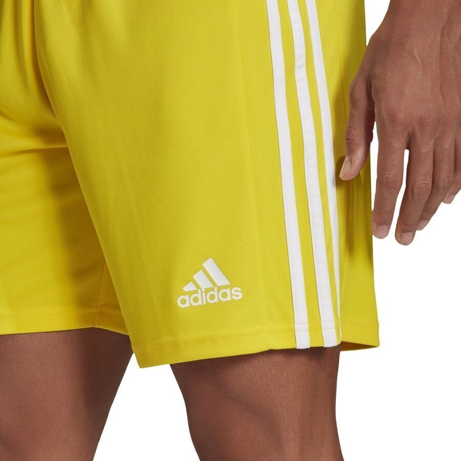 Meeste lühikesed püksid adidas Squadra 21 GN5772, kollane, S hind ja info | Jalgpalli varustus ja riided | hansapost.ee