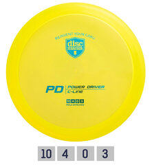 Дискгольф DISCMANIA Водитель на дистанции C-LINE PD Yellow 10/4/0/3 цена и информация | Discgolf | hansapost.ee