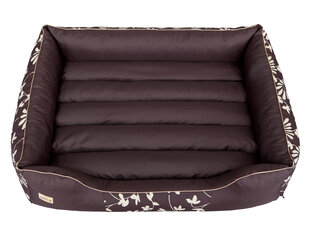 Hobbydog лежак Prestige XL, коричневый с цветами цена и информация | Лежаки, домики | hansapost.ee