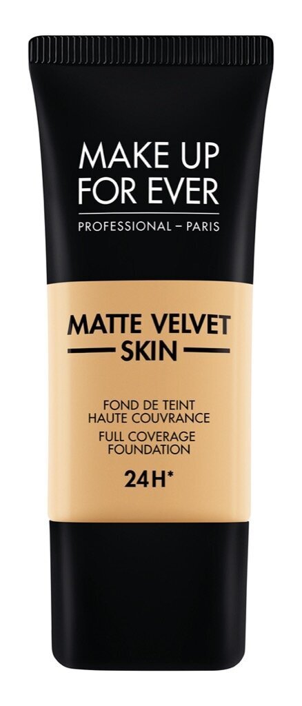 Matt jumestuskreem Make Up For Ever Matte Velvet Skin Liquid Full Coverage Foundation 24H, 30 ml, Y - 345 Natural Beige цена и информация | Jumestuskreemid ja puudrid | hansapost.ee