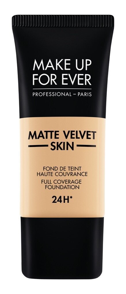 Matt jumestuskreem Make Up For Ever Matte Velvet Skin Liquid Full Coverage Foundation 24H, 30 ml, R - 330 Warm Ivory цена и информация | Jumestuskreemid ja puudrid | hansapost.ee