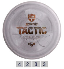 Discgolfi ketas Putter HARD EXO TACTIC Evolution Grey hind ja info | Discmania Sport, puhkus, matkamine | hansapost.ee