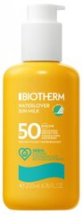 Солнцезащитный лосьон для лица и тела Biotherm Waterlover Sun Milk SPF50, 200 мл цена и информация | Кремы от загара | hansapost.ee