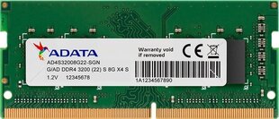 Оперативная память ADATA AD4S32008G22-SGN цена и информация | Объём памяти (RAM) | hansapost.ee