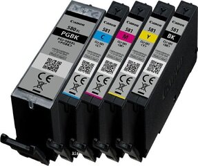 Kassett tindiprinteritele Canon kassettide komplekt PGI-580 XL/CLI-581 (2024C006) hind ja info | Tindiprinteri kassetid | hansapost.ee
