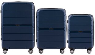 Kohvrikomplekt Wings Sparrow, S/M/L, sinine price and information | Suitcases, travel bags | hansapost.ee