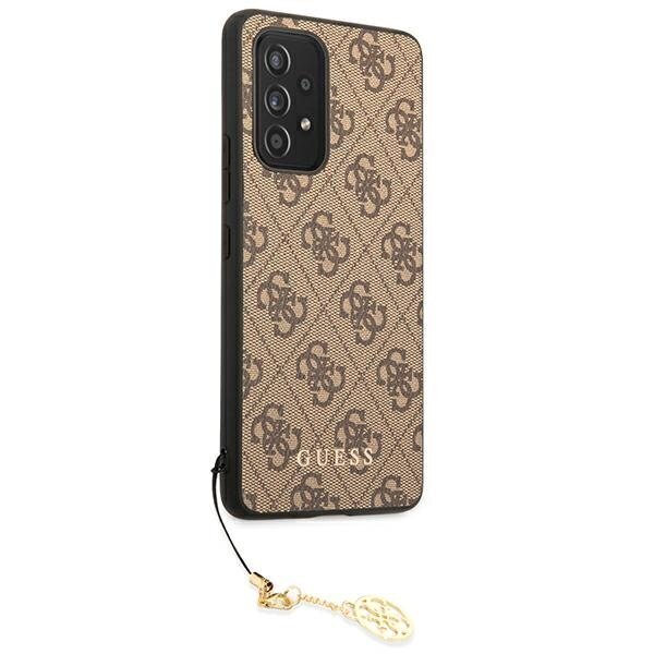 Telefoniümbris Original Guess 4G Charms Collection Hardcase sobib Samsung Galaxy A53 5G, pruun hind ja info | Telefonide kaitsekaaned ja -ümbrised | hansapost.ee