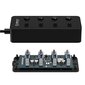 Orico USB 3.0 Hub with switches, 5x USB (black) цена и информация | USB adapterid ja jagajad | hansapost.ee