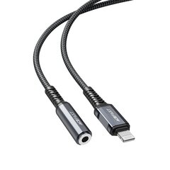 Acefast MFI Lightning audio cable - 3.5mm mini jack (female) 18cm, AUX gray (C1-05 deep space gray) цена и информация | Кабели для телефонов | hansapost.ee