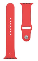 Tactical 498 Silicone Band for Apple Watch 1/2/3/4/5/6/7/SE 42/44/45mm Red цена и информация | Аксессуары для смарт-часов и браслетов | hansapost.ee